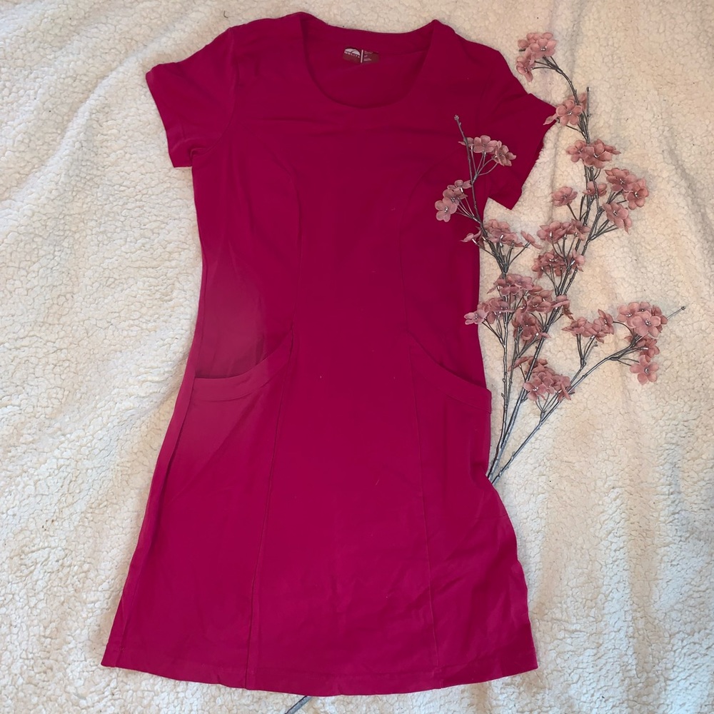 Magenta Go-Lite breathable summer sports dress.